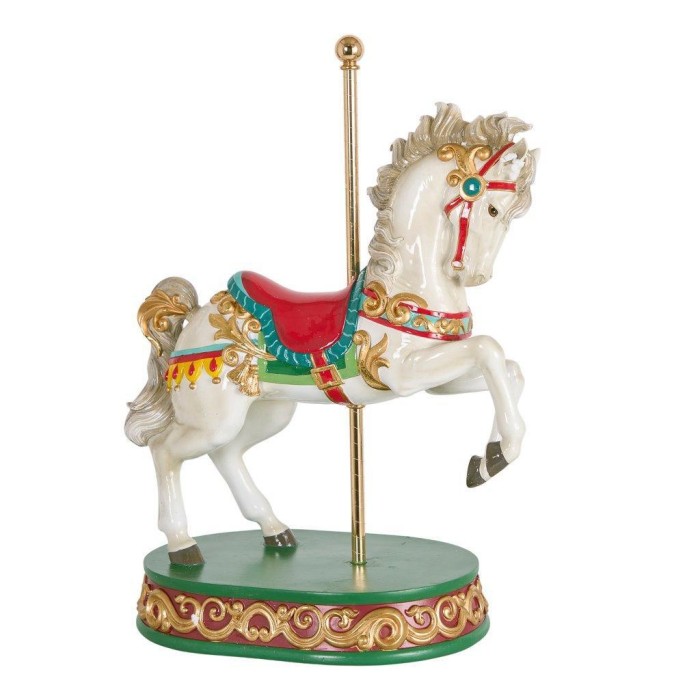 CAVALLO DA GIOSTRA RESINA CM.30x18,5x40,5
